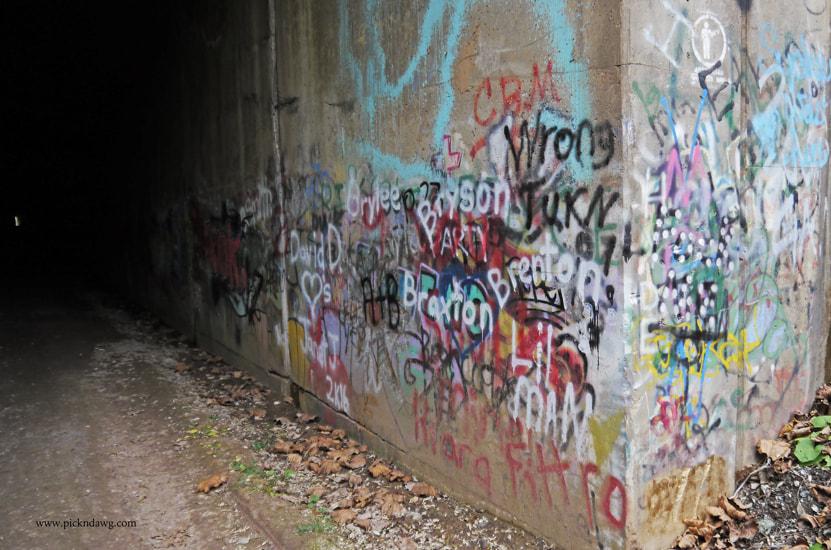 Graffiti Eaton Tunnel West Virginia pickndawg