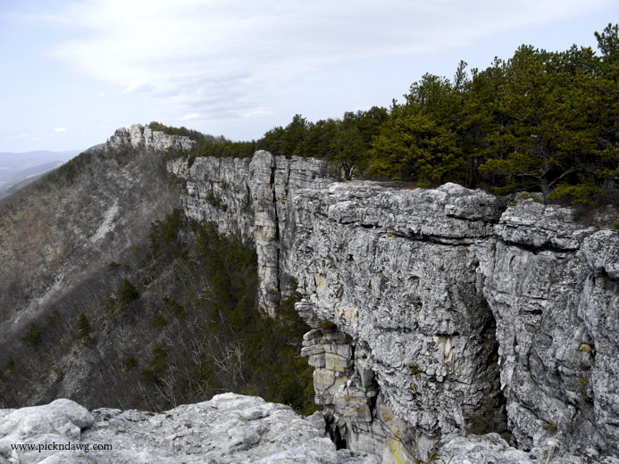 rock wall at North Fork Mountain
