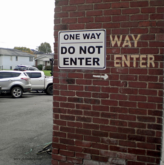 One Way Do Not Enter Morgantown WV