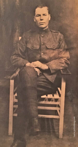 Haskell Hazen Cunningham in uniform - pickndawg