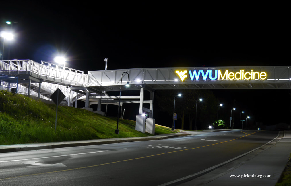 Willowdale Road at night Morgantown West Virginia pickndawg